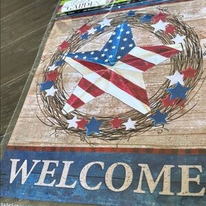 Erin’s Garden American Barnstar Wreath,Garden Flag,American Flag,Patriotic